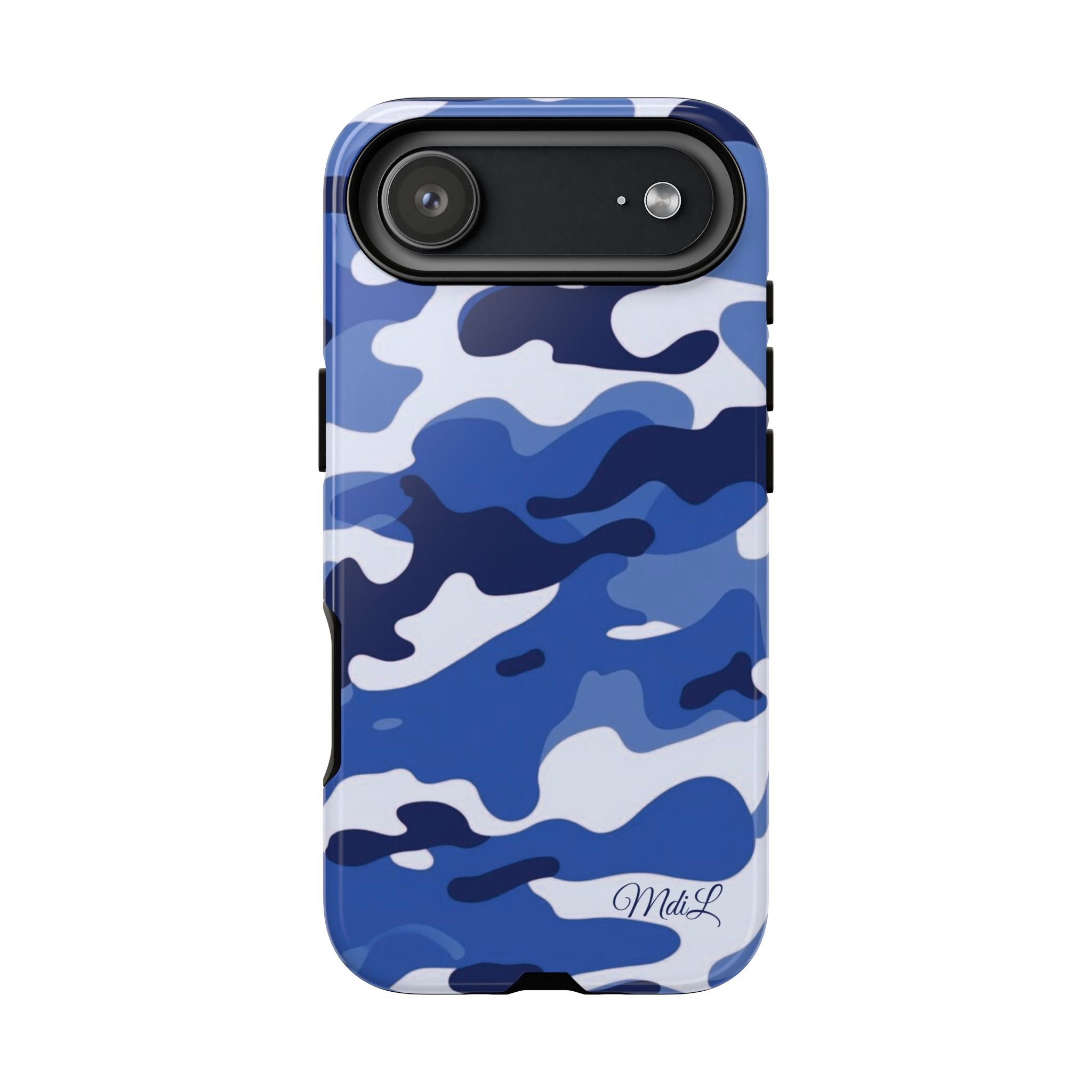 Deep Blue Camo iPhone Case