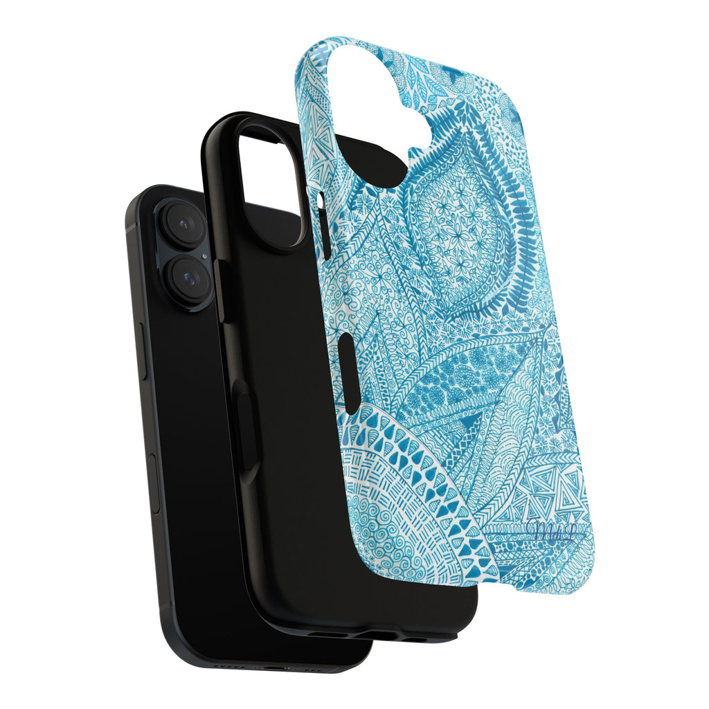Teal Paisley